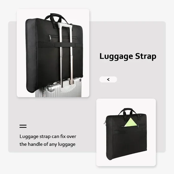 Garment Bag for Travel, Large Carry on Garment Bags with Strap for Business, Wat